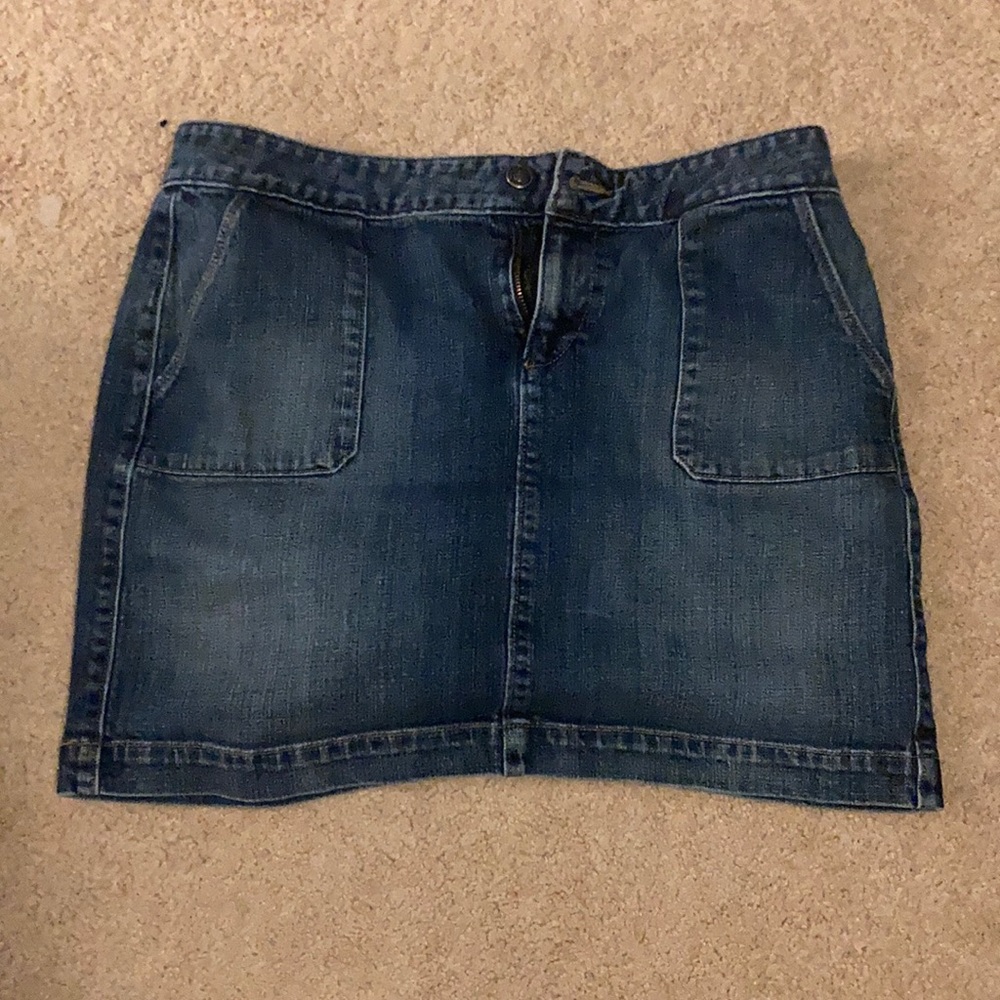 Ann Taylor LOFT blue Jean skirt